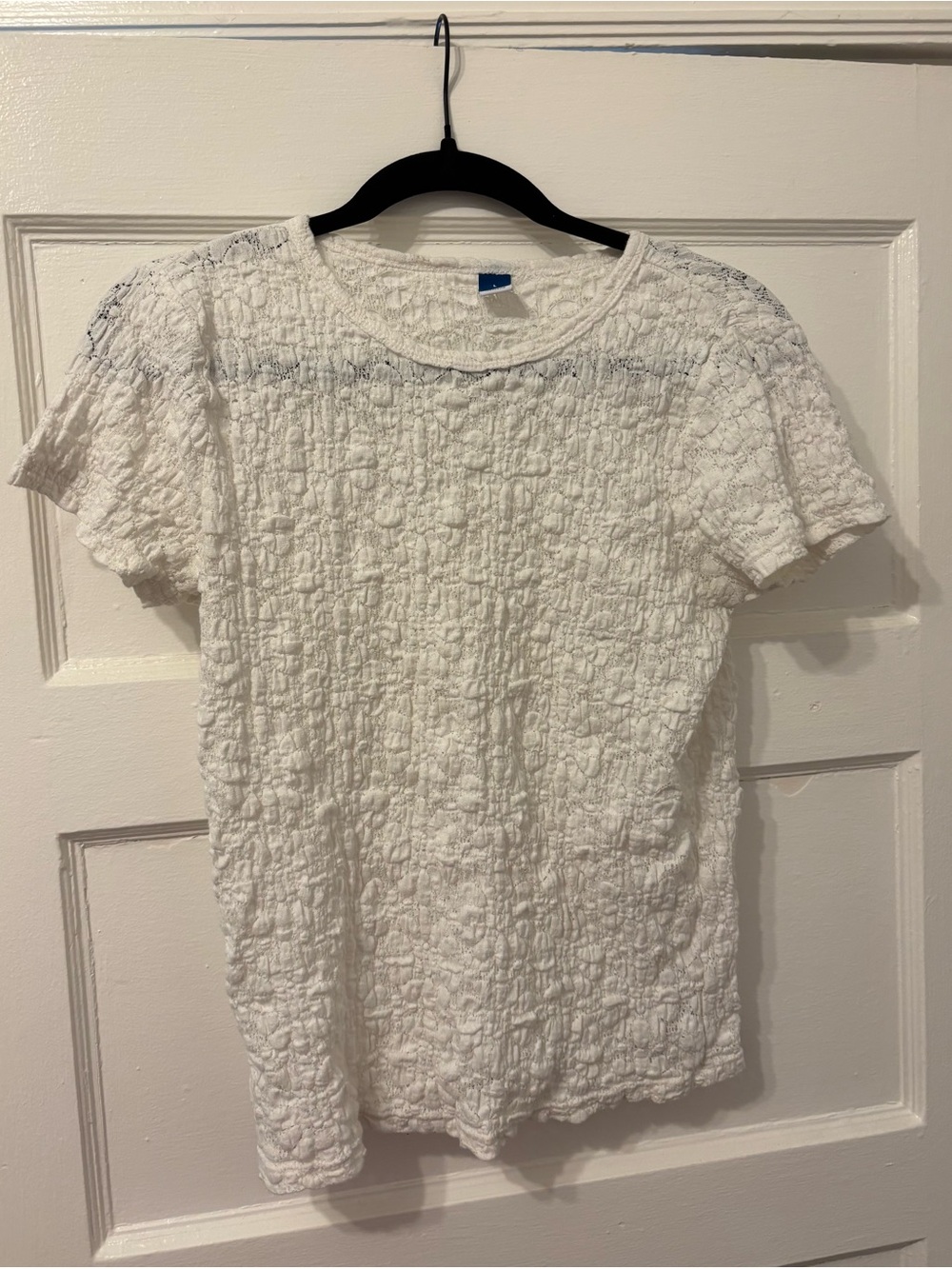 Old Navy Floral Lace Short Sleeve Top